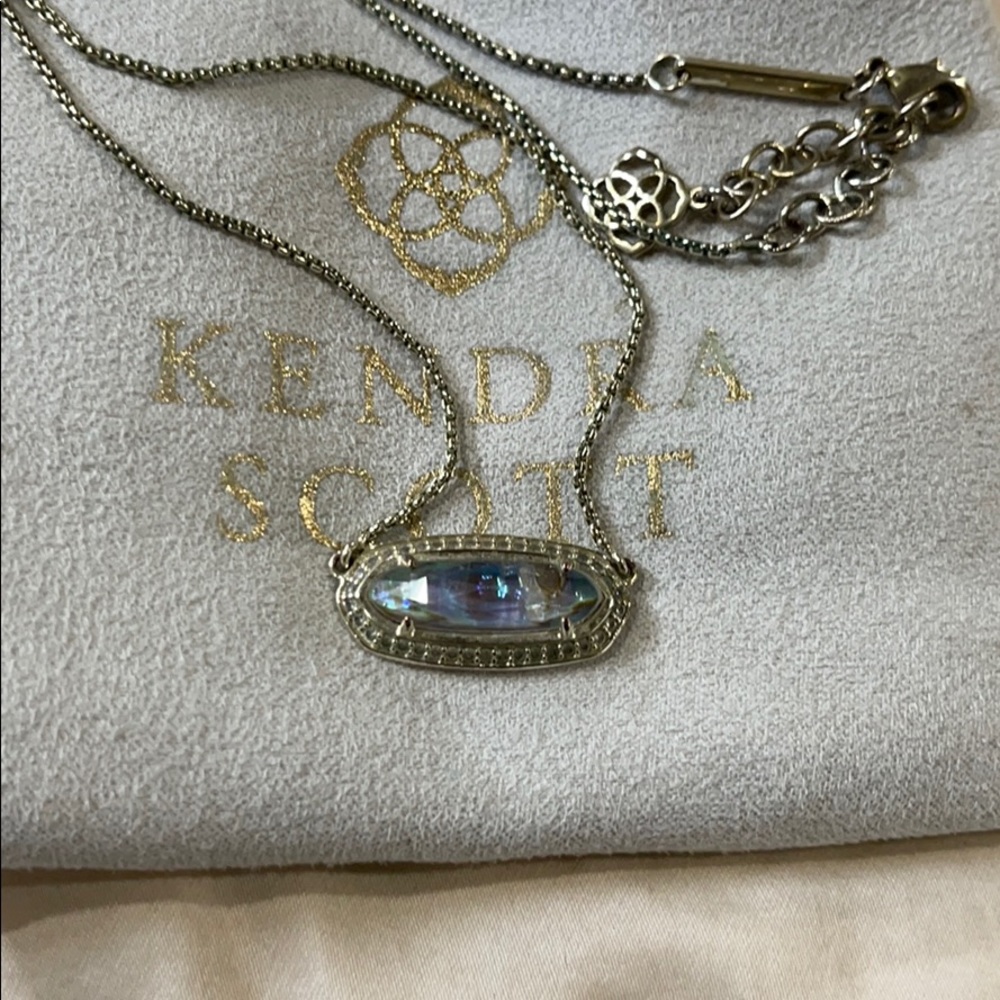 Kendra Scott necklace - gold abalone